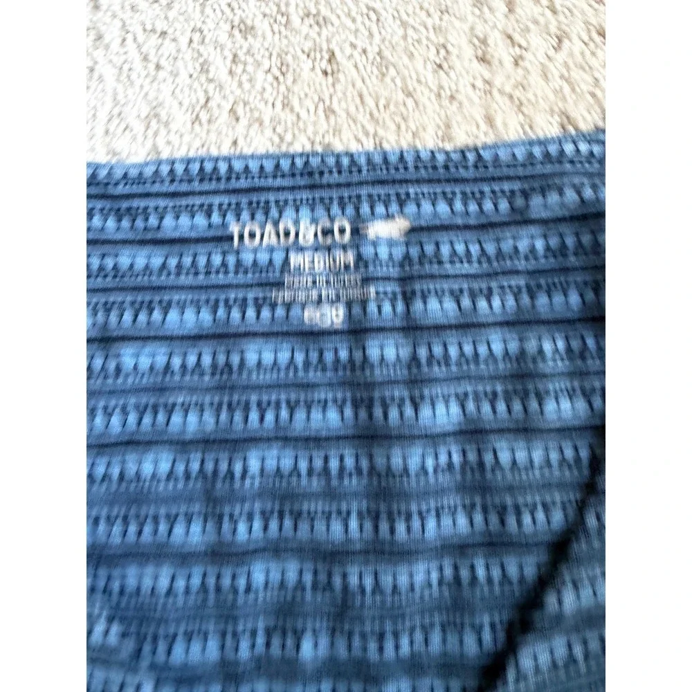 Toad&Co Dress Womens Medium Blue Patterned Gorpcore A-Line